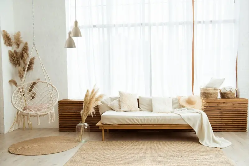 Decor Etore beige hængelampe sort ledning 2089