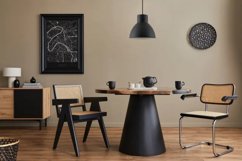 Dekor Dante sort mat hængelampe med hvid inderside, diameter 27,5 cm 2119