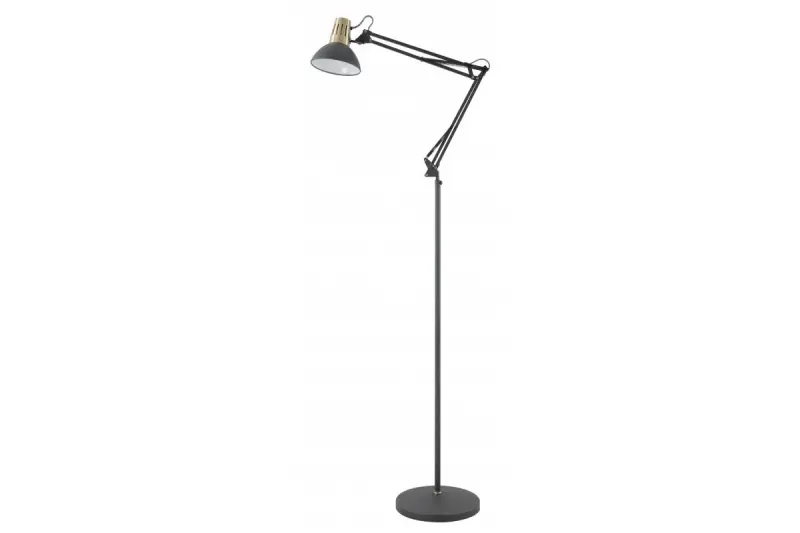 Decor Artemia sort gulvlampe lang metalarme diameter 16,5 cm 2355