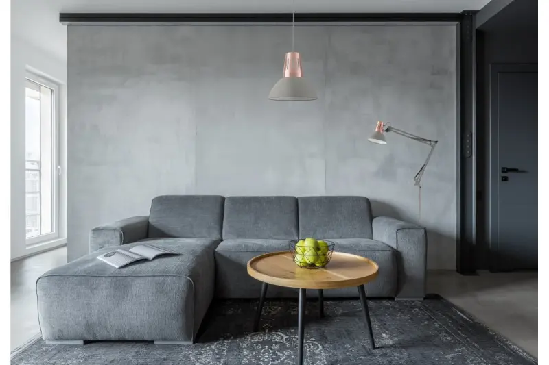 Dekor Artemia grå gulvlampe lang metalarm diameter 16,5 cm 2300