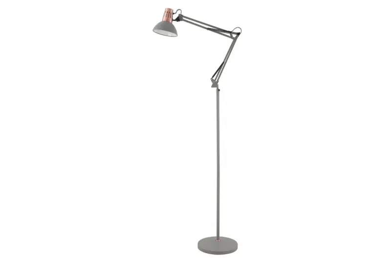Dekor Artemia grå gulvlampe lang metalarm diameter 16,5 cm 2300