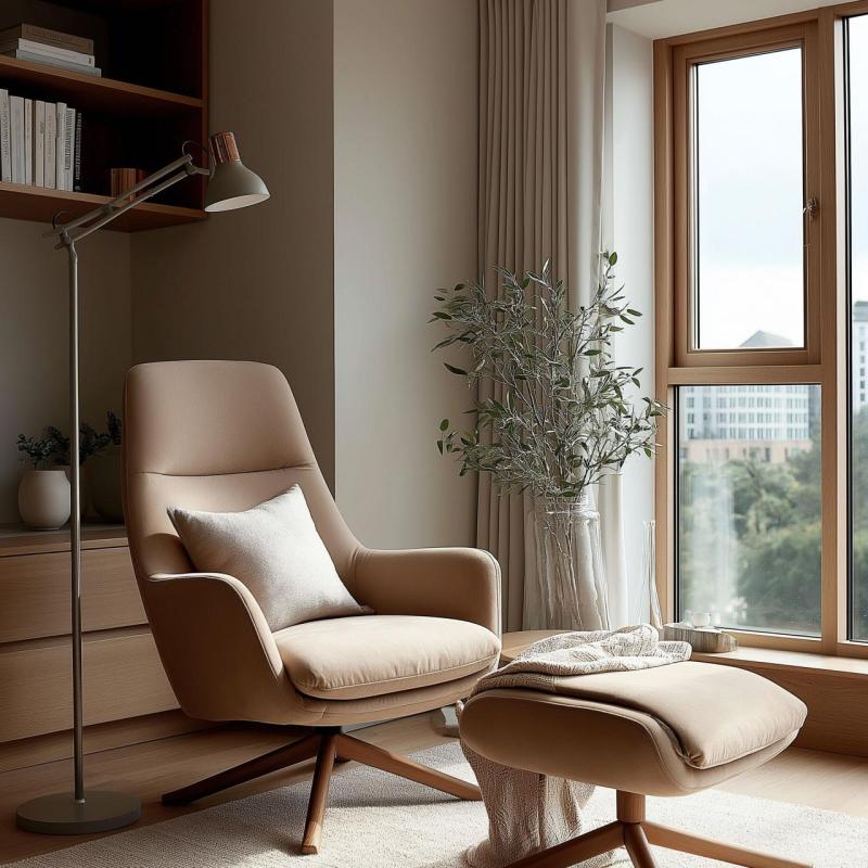 Dekor Artemia grå gulvlampe lang metalarm diameter 16,5 cm 2300