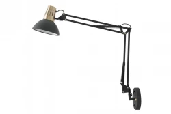 Decor Artemia sort væglampe med metalarm og hvid inderside, diameter 16,5 cm 2270