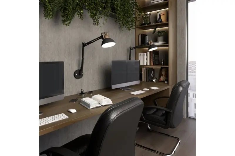 Decor Artemia sort væglampe med metalarm og hvid inderside, diameter 16,5 cm 2270