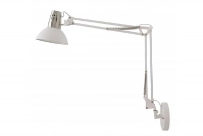 Decor Artemia hvid væglampe med metalarm og hvid inderside, diameter 16,5 cm 2249