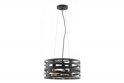 Decor Marisa sort pendel med tilspidsede vandrette mellemrum, maks. 3 lyskilder, diameter 40 cm, 2584