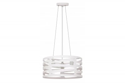 Decor Marisa hvid hængelampe med koniske vandrette mellemrum, maks. 3 lyskilder, diameter 40 cm 2782