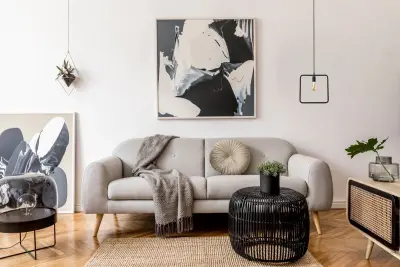 Decor Lija sort enpunkts firkantet hængelampe 2614