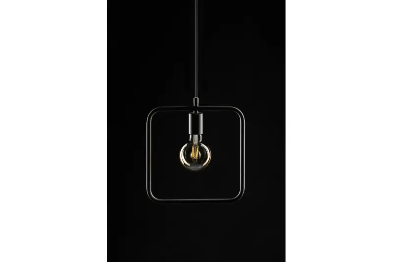 Decor Lija grå én-punkts firkantet hængelampe 2836