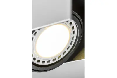 Dekor Verso sort hvid loftlampe med bevægelig lampehoved 1 lyskilde 4236