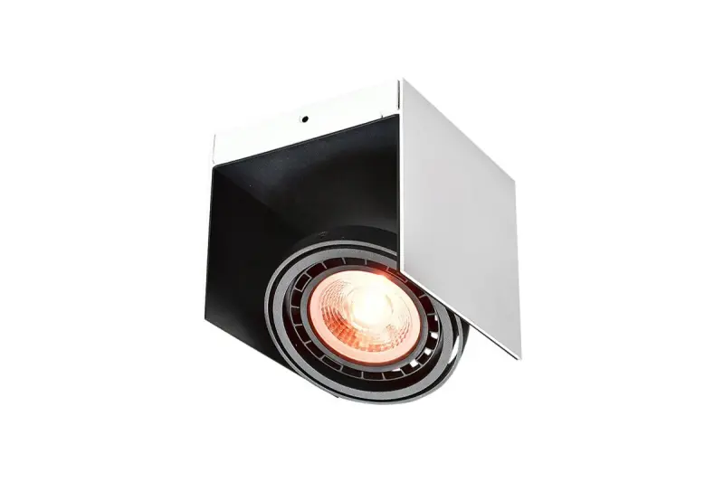 Dekor Verso sort hvid loftlampe med bevægelig lampehoved 1 lyskilde 4236