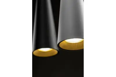 Decor Evi kegleformet aluminium pendellampe sort 4410