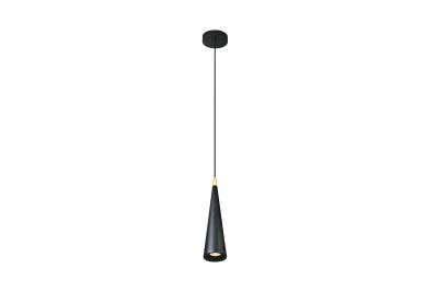 Decor Evi kegleformet aluminium pendellampe sort 4410