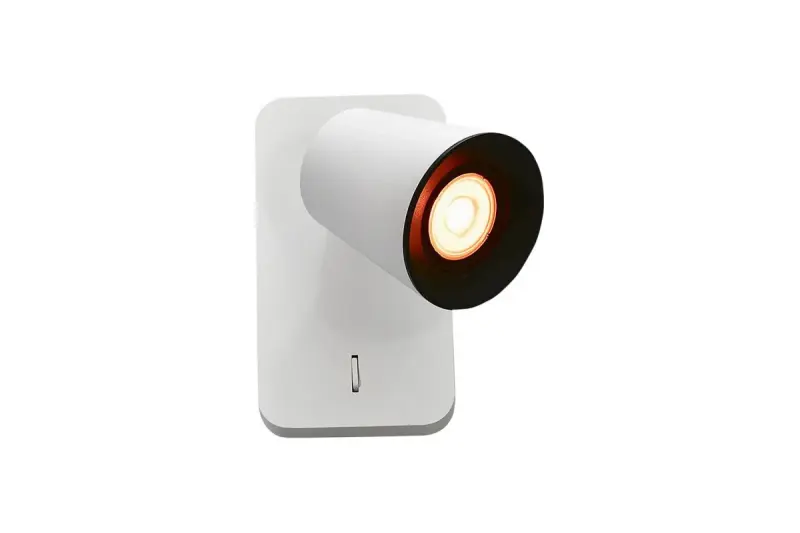 Decor Elli moderne hvid væglampe med afbryder 4434