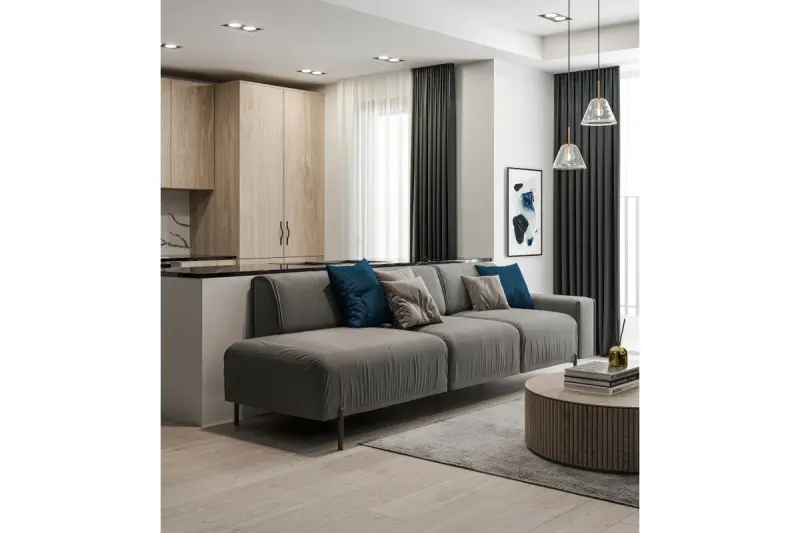 Decor Milo sort rammeløs loftindbygningslampe med 2 lyskilder 4755