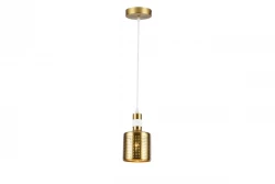 Dekor Bellis hvid guld cylindrisk pendellampe med 1 lyskilde 4574