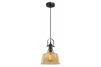 Decor Muscari II hængelampe i ravfarvet metallic udførelse og sort lampesokkel 3732