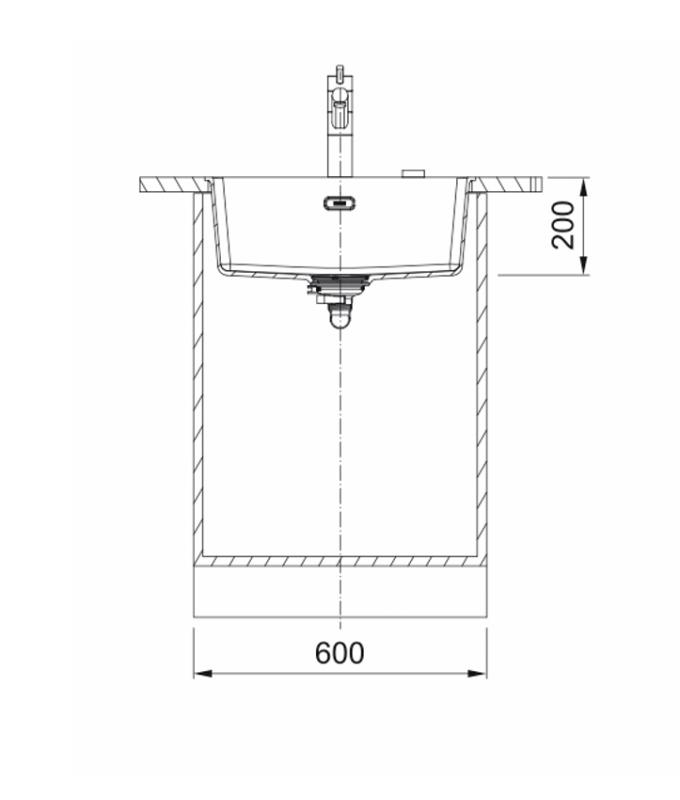 Franke Maris MRG 210-52 Fragranite Onyx Flush Mount Sink