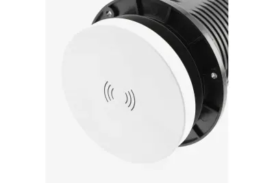 Indux Lift synkbar jordstift hvid køkken stikkontakt i arbejdsplade med belysning, 2 x USB og trådløs opladning 1208957837