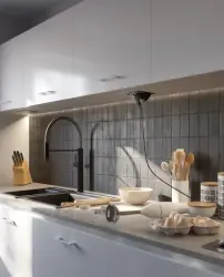 Indux Flip Medium køkken stikkontakt jordforbindelse i arbejdspladen eller overskabet aluminium med 3 stikkontakter 1208957846
