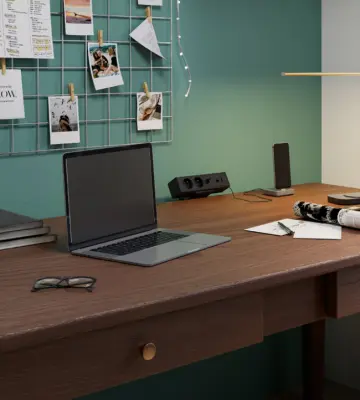 Indux Skrivebord kontor eller bord mat sort jordstik (2x) med 1xUSB A, 1xUSB C, 1xRJ45 og 1xHDMI 1208957920