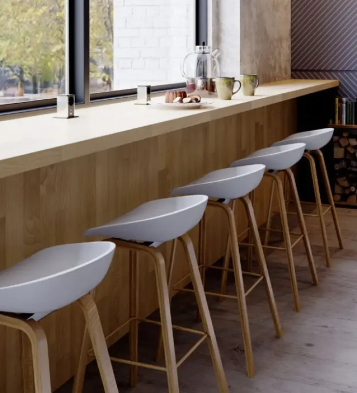 Indux Push udtrækkelig sort jordet stikkontakt med 1x USB A og 1x USB C med rustfri stål låg 1208957930