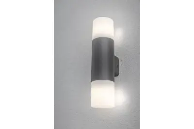 "Lighting Corta havebelysning væglampe antracit til 2 lyskilder 1289002"