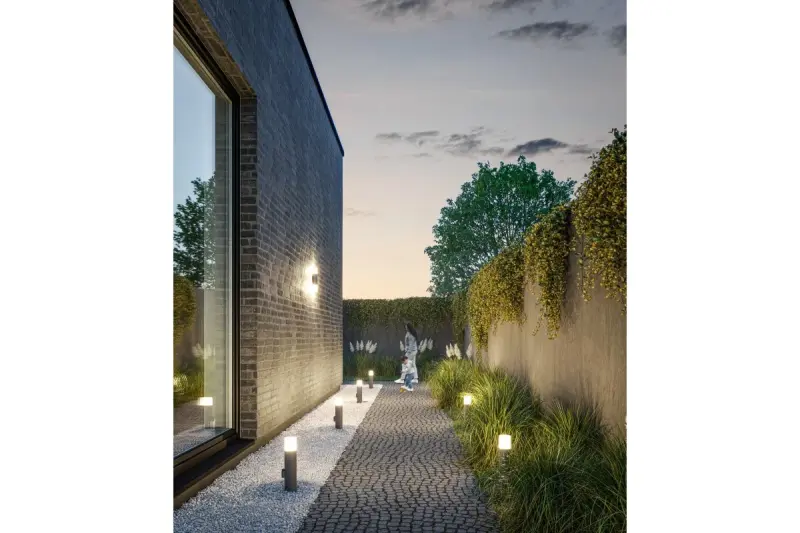 "Lighting Corta havebelysning væglampe antracit til 2 lyskilder 1289002"