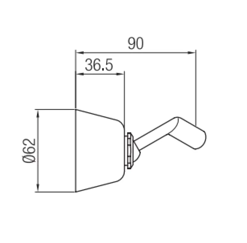PB Unix vipbar håndbruserholder bronze 1208958353