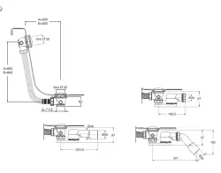 Waterevolution badeafvoer med push to open Gun Metal 1208958403