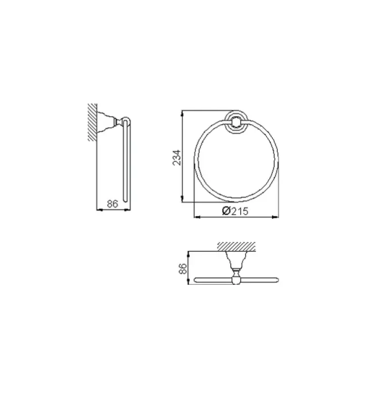 Huber Croisette Klassisk Håndklædering Bronze 4018.01H.BA