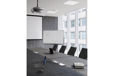 PRESTINO indbygget skrivebordsforlængerkabel, 2x schuko-stik, USB A+C, RJ45, HDMI, kabel 1,5m, sølv 1208958676
