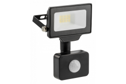 G-TECH LED projektør med bevægelsessensor,10W,1000lm,AC220-240V,50/60 Hz,PF>0,9,RA>80,IP65,120°,6000K,sort 1208959173