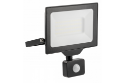 G-TECH LED oversvømmelseslys med bevægelsessensor, 50W, 5000lm, AC220-240V, 50/60 Hz, PF>0,9, RA>80, IP65, 120°, 4000K, sort 1208959178