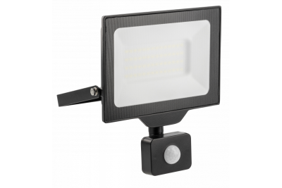 G-TECH LED oversvømmelseslys med bevægelsessensor, 50W, 5000lm, AC220-240V, 50/60 Hz, PF>0,9, RA>80, IP65, 120°, 4000K, sort 1208959178