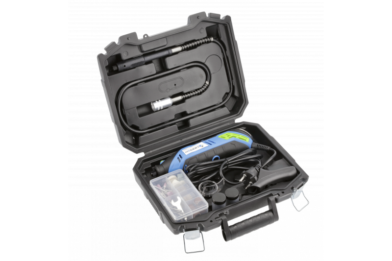 Hoegert Mini slibemaskine i kuffert inkl. 184 ekstra tilbehør 1208960199 HT2E101