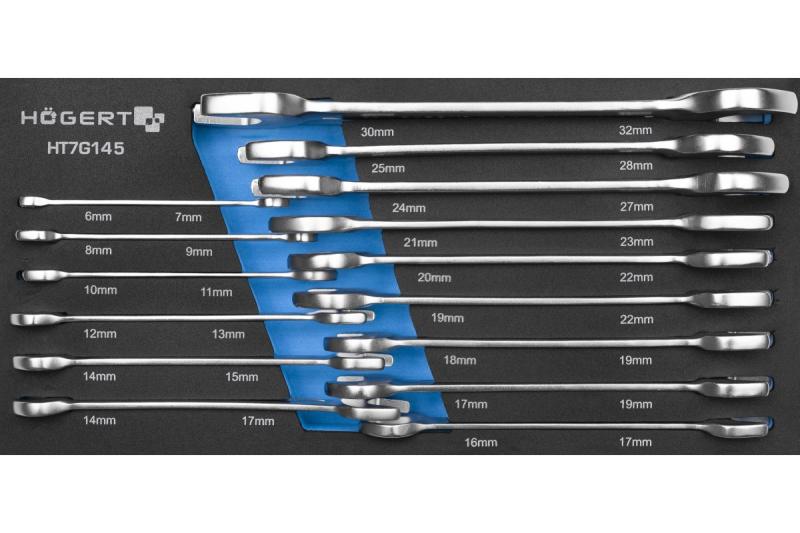 Hoegert Kombinationsnøglesæt 15 stykker teknisk skum 1208962052