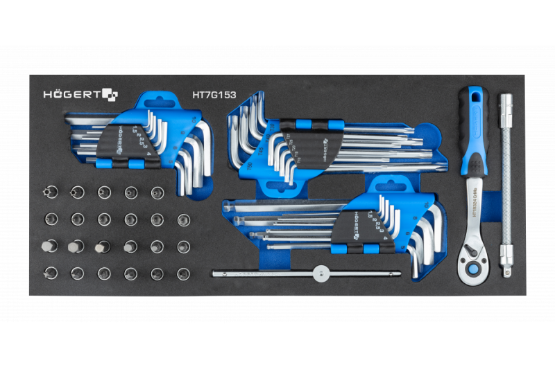 Hoegert Sekskantsnøglesæt 53 stykker. 1208962060