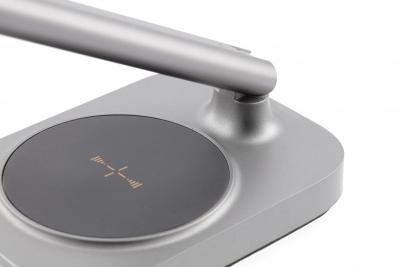 Decor Bureau Lamp Bressi 8W 450lm AC220-240V 3-CCT Trådløs Opladning USB PF>0,5 RA>80 Grå 1208962480