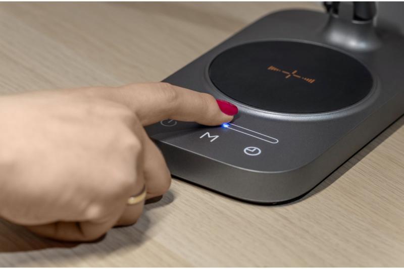 Decor Bureau Lamp Bressi 8W 450lm AC220-240V 3-CCT Trådløs Opladning USB PF>0,5 RA>80 Grå 1208962480