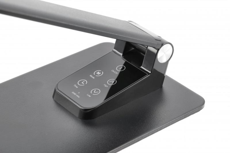 Dekor Skrivebordslampe Loneos 12W 700lm AC220-240V 3-CCT 5-trins dæmpning RA>80 USB sort 1208962502