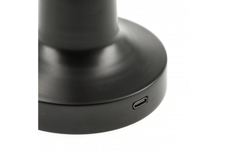 Decor Bordlampe Monum 3W 200lm DC 5V 1A 3000 K 3 grader. Dæmpbar med 1800 mAh batteri, sort. 1208962504