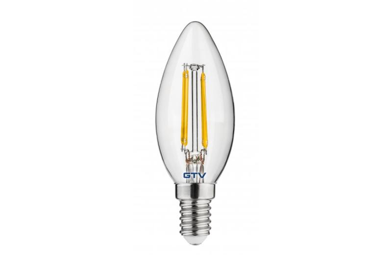 LED lys, FILAMENT, C35, 4000K, E14, 4W, 440Im, AC220-240V/ 50-60Hz, RA>80, 360° 1208962687