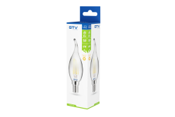 Dekorativt LED lys, FILAMENT, C35L, 27006, E14, 4W, 240lm, AC220-240V/ 50-60Hz, RA>80, 360° 1208962696