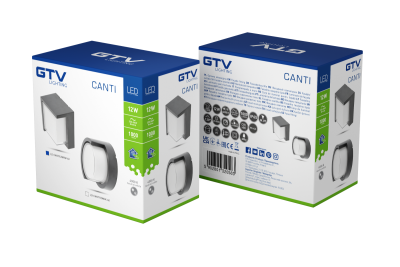 Dekor Facadearmatur CANTI LED 12W 1000lm AC220-240V 50/60Hz IP65 4000K 1208962697
