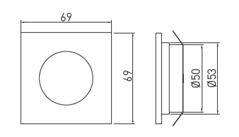 Decor Marbella Køkkenbelysningssæt med 3 firkantede indbyggede spotlights, belysning varm hvid 1208962909