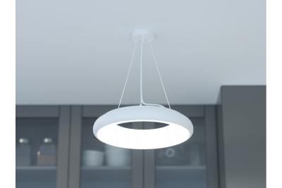 LED-decorarmatur LEON 35W 3200lm AC220-240V 50/60Hz 120° IP40 4000K ophængt/loft hvid. 1208962911