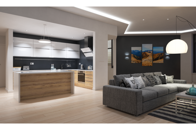 LED-decorarmatur LEON 35W 3200lm AC220-240V 50/60Hz 120° IP40 4000K ophængt/loft hvid. 1208962911