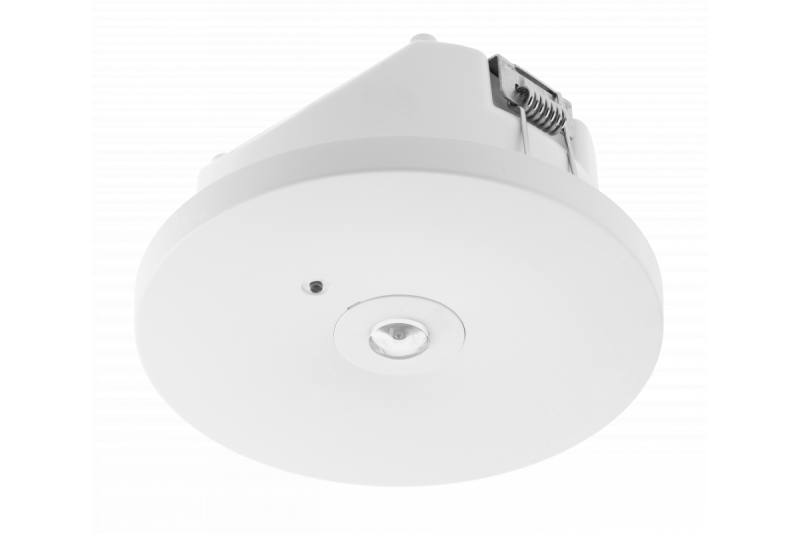 Nødlysarmatur OGLA LED,3W,200lm,AC220-240V,50-60Hz,IP20,6400K,3H,enkelt opgave,TEST knap 1208963016