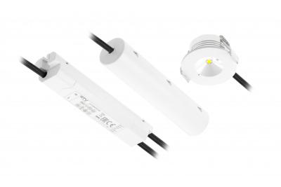 OMAHA-3 LED nødbelysning, 3W, 300lm, AC220-240V, 50-60Hz, IP20, 3h, 6400K, enkeltformål, TEST KNAP 1208963024